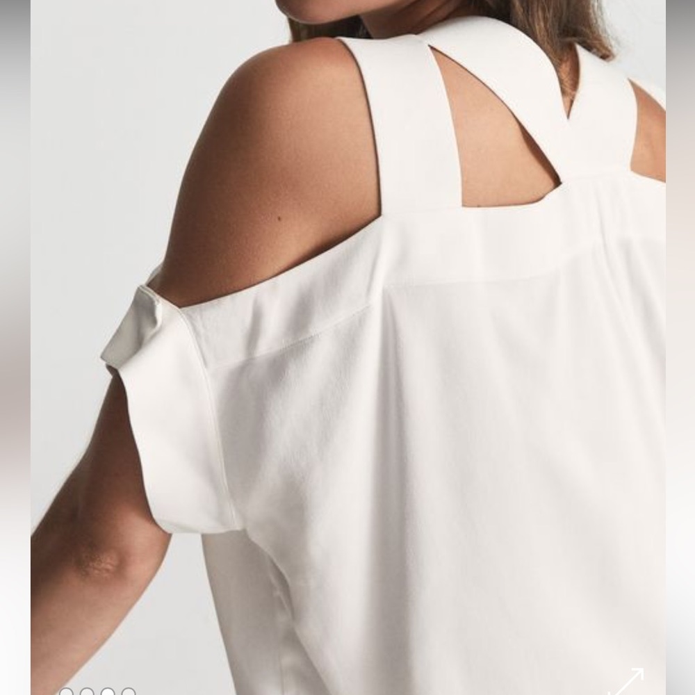 REISS Dakota Cold Shoukder Top - Picture 3 of 12
